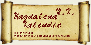 Magdalena Kalendić vizit kartica